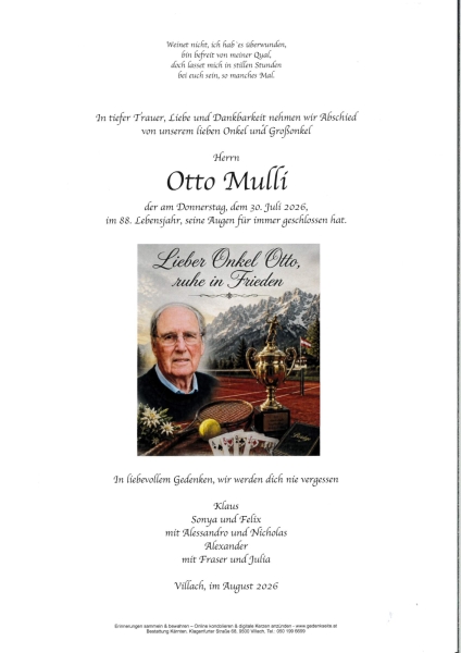 Parte von Otto Mulli
