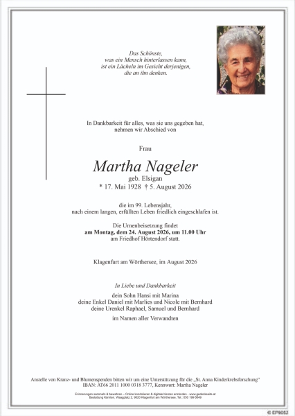 Parte von Martha Nageler