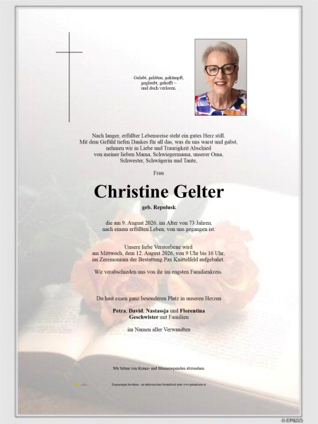 Parte von Christine  Gelter