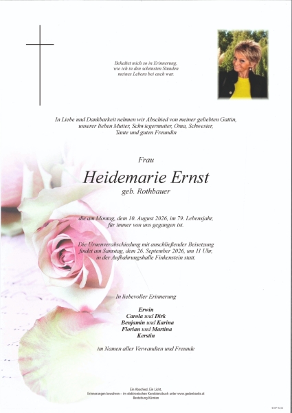 Parte von Heidemarie Ernst
