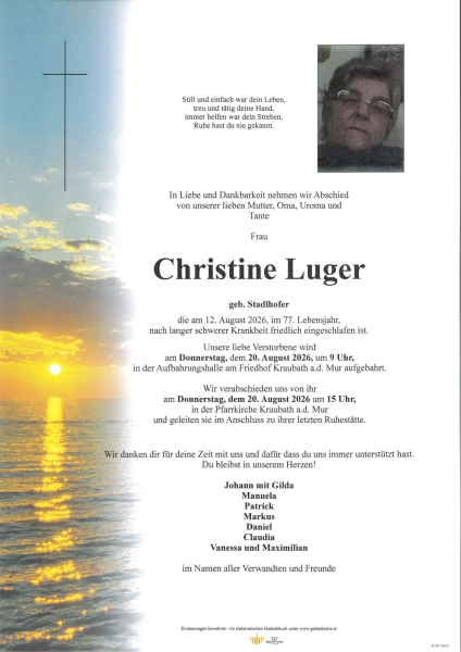 Parte von Christine  Luger