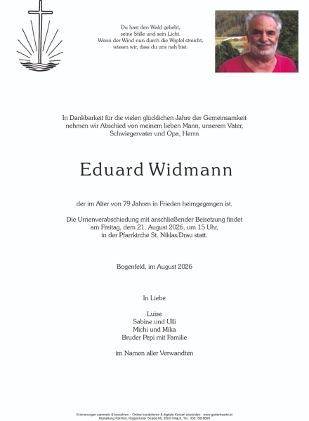 Parte von Eduard Widmann