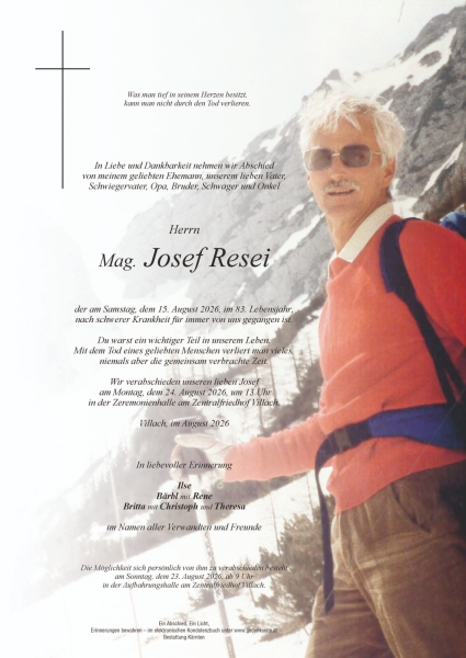 Parte von Josef Resei