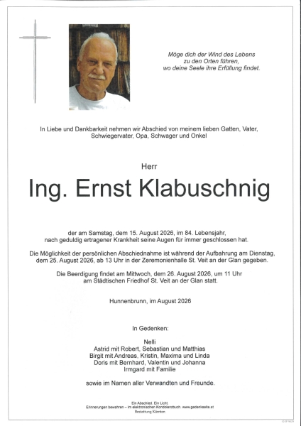 Parte von Ernst Klabuschnig