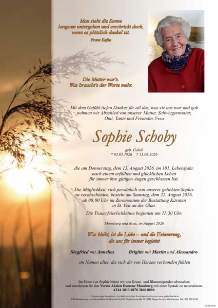 Parte von Sophie  Schoby