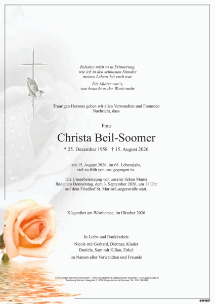 Parte von Christa Beil-Soomer