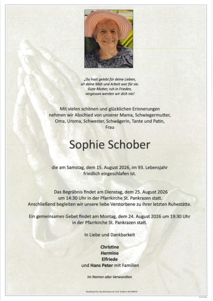Parte von Sophie Schober