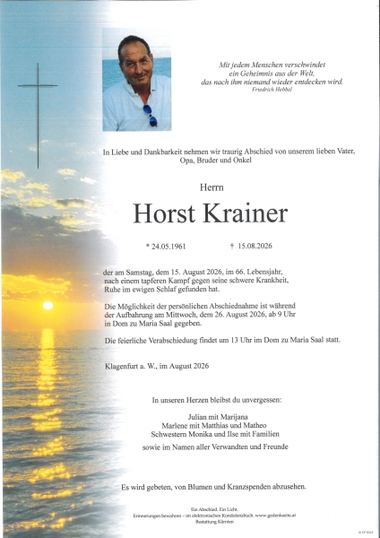 Parte von Horst Krainer