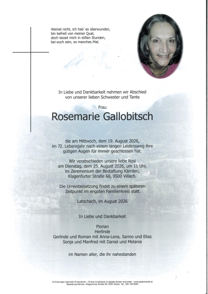 Parte von Rosemarie Gallobitsch