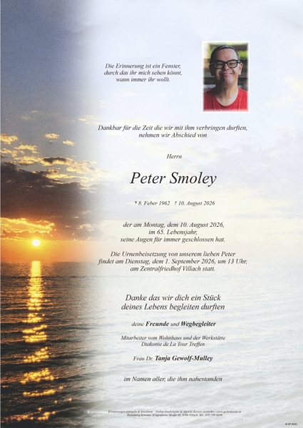 Parte von Peter Smoley