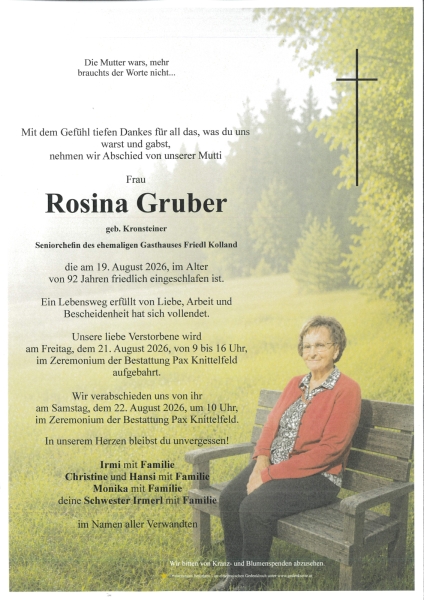Parte von Rosina Gruber