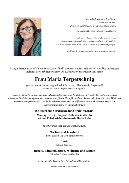 Parte von Maria  Terpetschnig