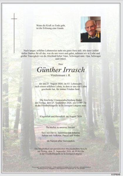Parte von Günther Irrasch