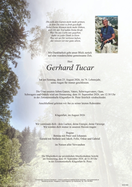 Parte von Gerhard Tucar