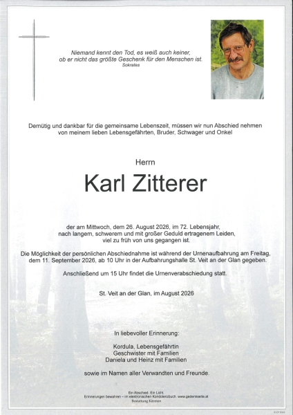 Parte von Karl Zitterer