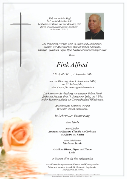 Parte von Alfred Alois  Fink