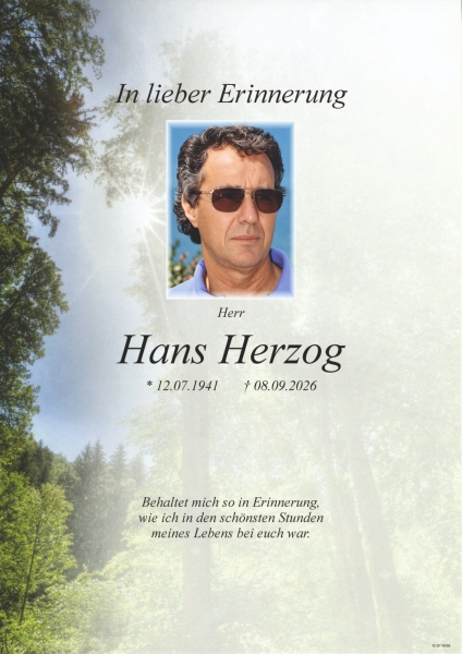 Parte von Hans Herzog