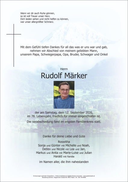 Parte von Rudolf Märker