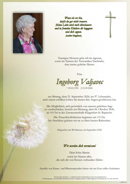 Parte von Ingeborg Valjavec