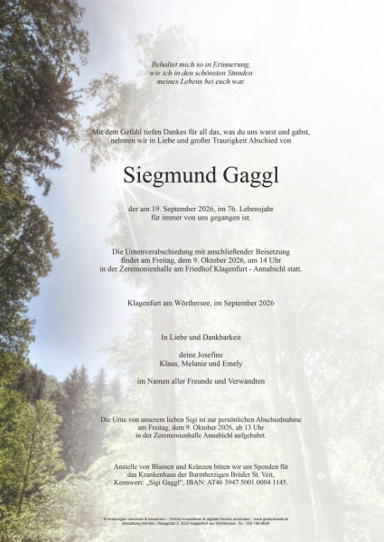 Parte von Siegmund Gaggl