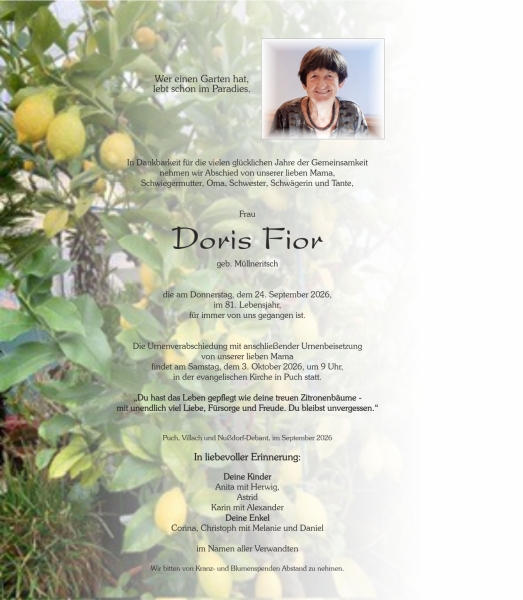 Parte von Doris Fior