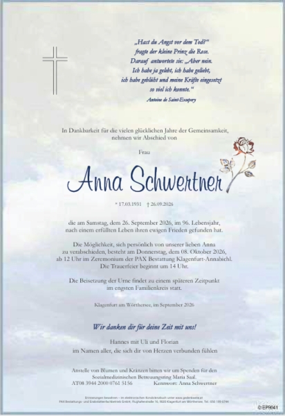Parte von Anna Schwertner
