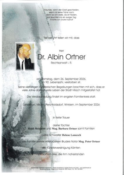 Parte von Albin Ortner