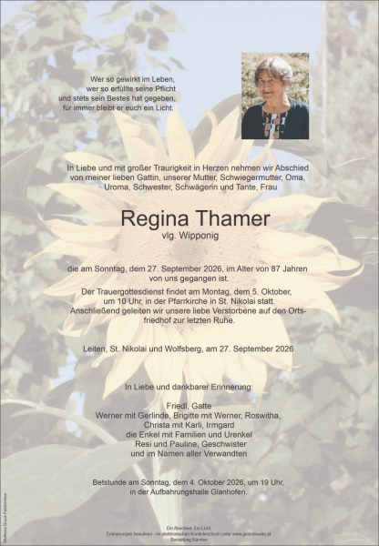 Parte von Regina Thamer