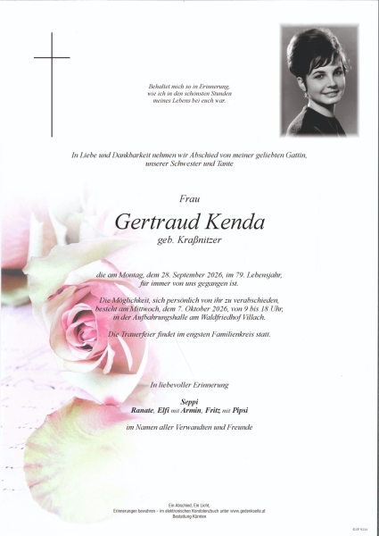 Parte von Gertraud Kenda