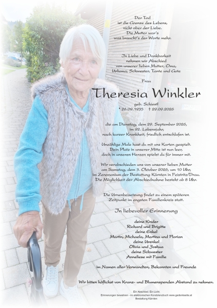 Parte von Theresia Winkler