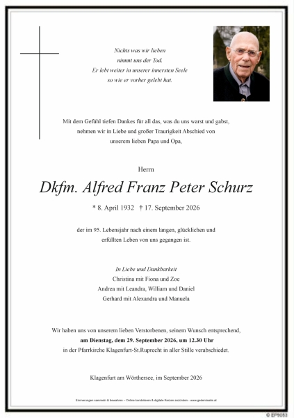 Parte von Alfred Schurz