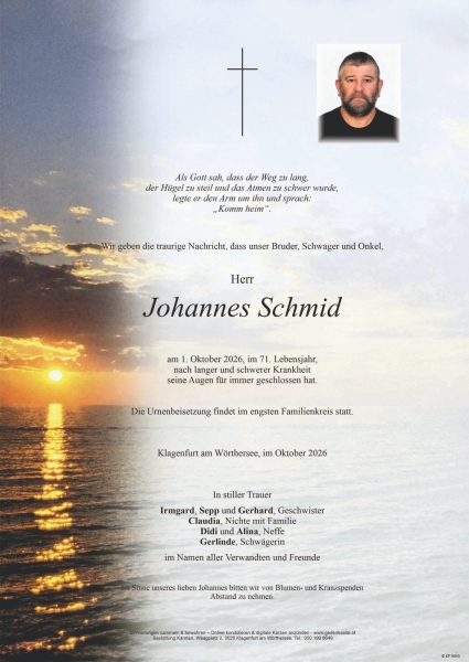 Parte von Johannes Schmid