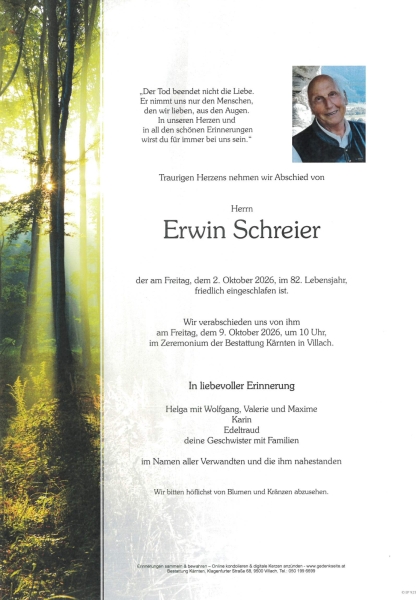 Parte von Erwin Schreier