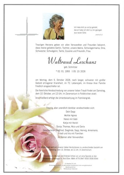 Parte von Waltraud  Leschanz