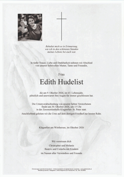 Parte von Edith Hudelist