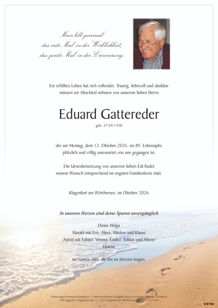 Parte von Eduard Gattereder