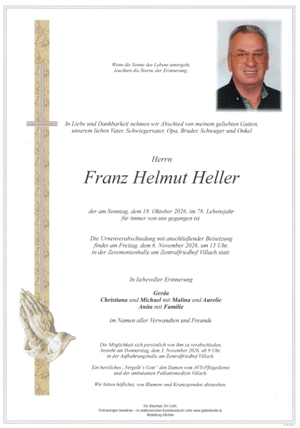 Parte von Franz Helmut Heller