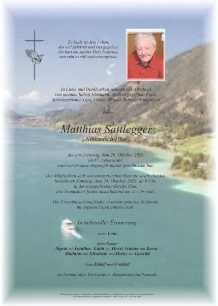Parte von Matthias "Niklautsch Hias" Sattlegger