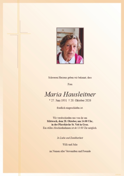 Parte von Maria Hausleitner