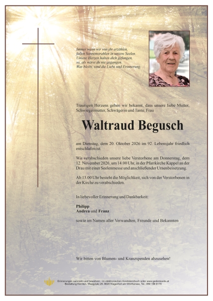 Parte von Waltraud Begusch