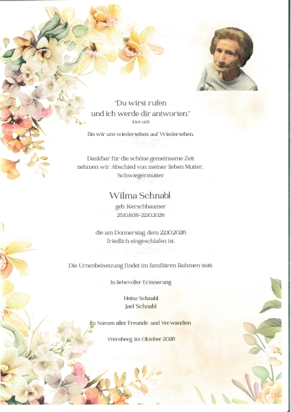 Parte von Wilma Schnabl