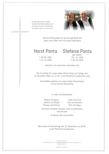 Parte von Stefanie und Horst  Ponta